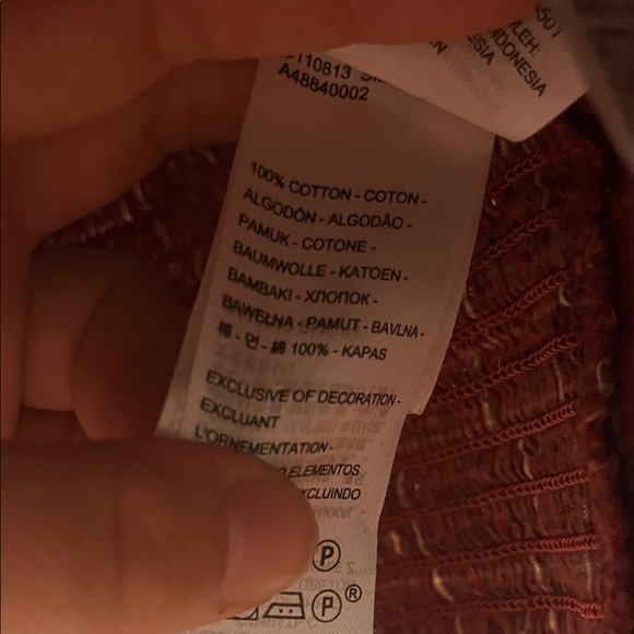 Levi's Rust Striped Blouse - Picture 3 of 6